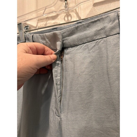 Gap Light Blue Linen/Cotton Chino Pants Women’s Size 12 - Picture 3 of 10